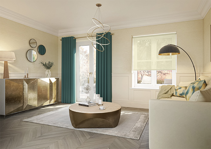 Illusion, Beige - Twist&Fit Roller Blind - Image 7